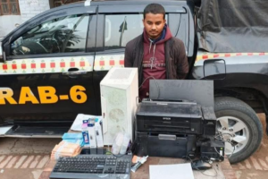 Keshabpur Youth Arrested with Counterfeit Currency Equipment