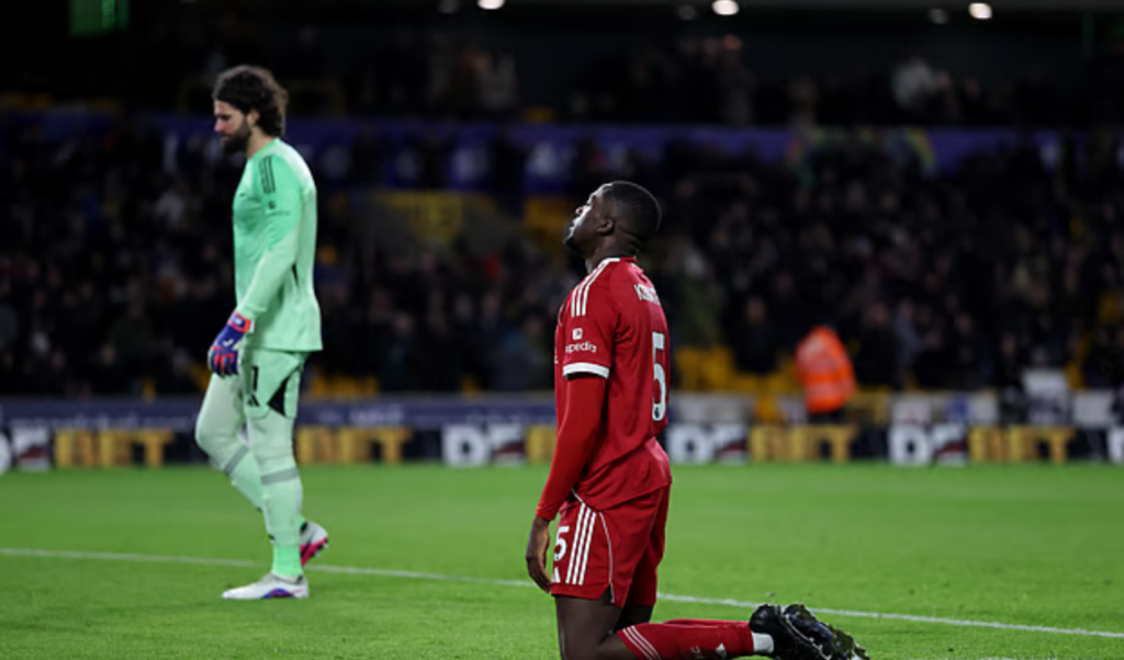 liverpool shocked by bottom table wolves defeat Liverpool Shocked by Bottom-Table Wolves Defeat