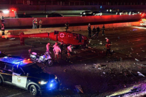 Medical Helicopter Crashes on California Highway, Three in Critical Condition