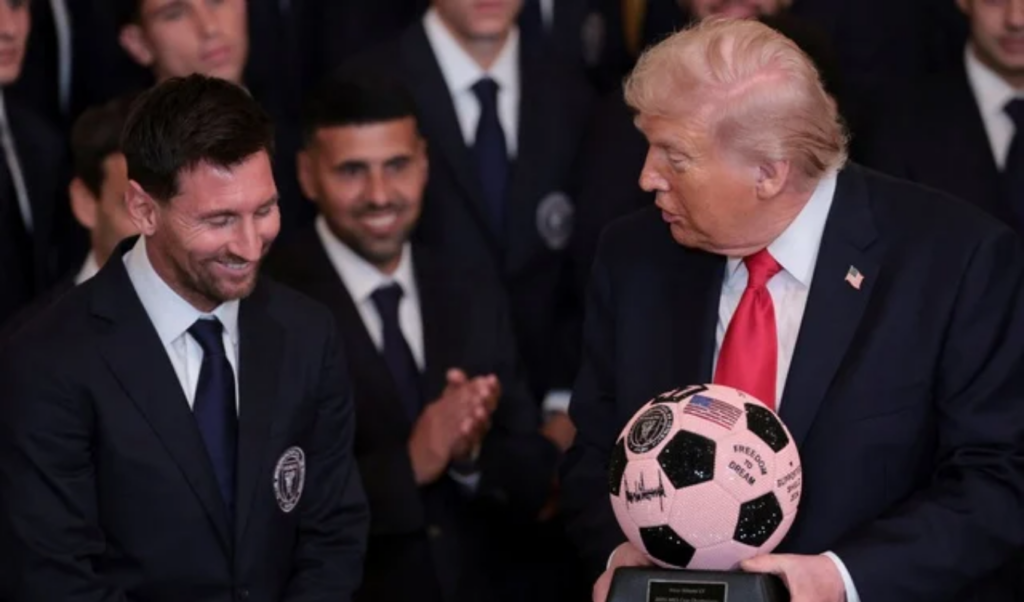 messi makes historic visit to white house Messi Makes Historic Visit to White House