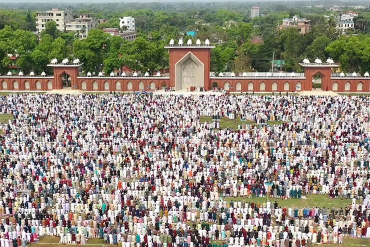Millions Attend Eid Prayer at Dinajpur