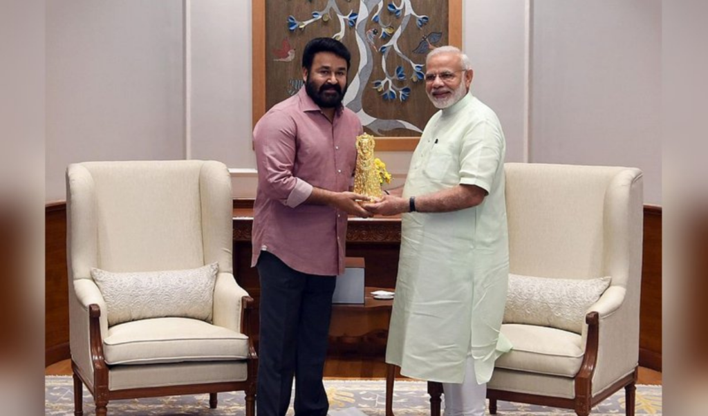 mohanlal expresses gratitude to prime minister modi Mohanlal Expresses Gratitude to Prime Minister Modi