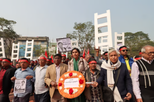 Monisha Launches Her Election Campaign Paying Tribute To Liberation War Martyrs