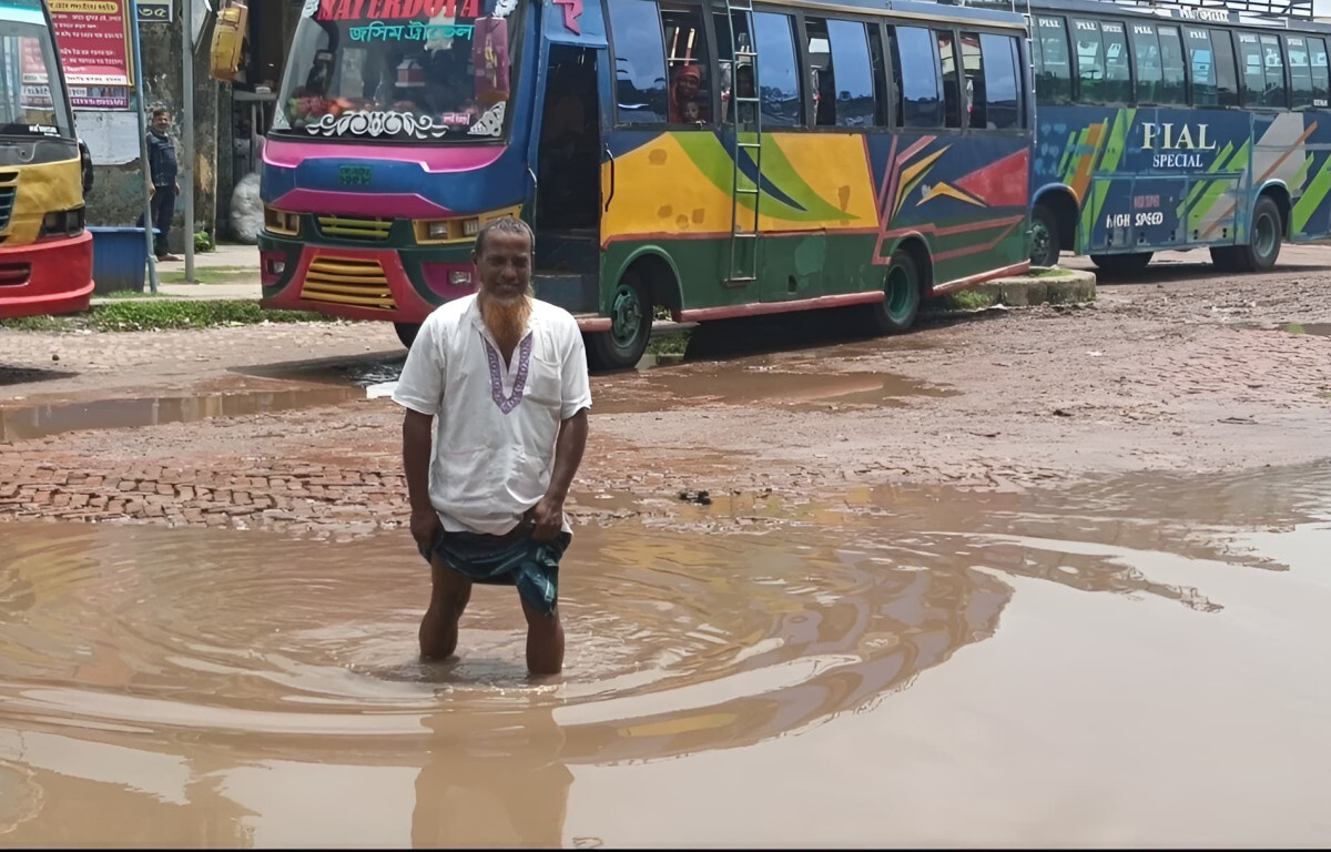 Moulvibazar’s Roads Plagued by Chronic Flooding