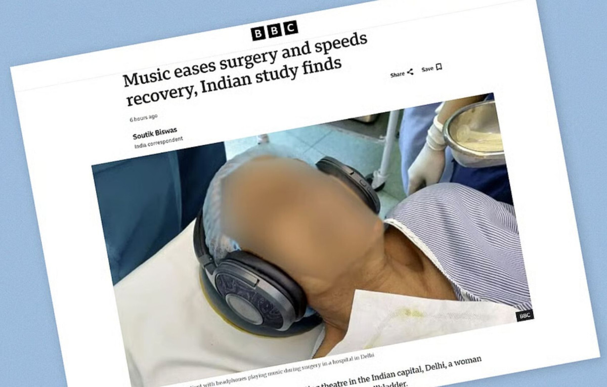 Music Therapy May Reduce Anaesthetic Requirements