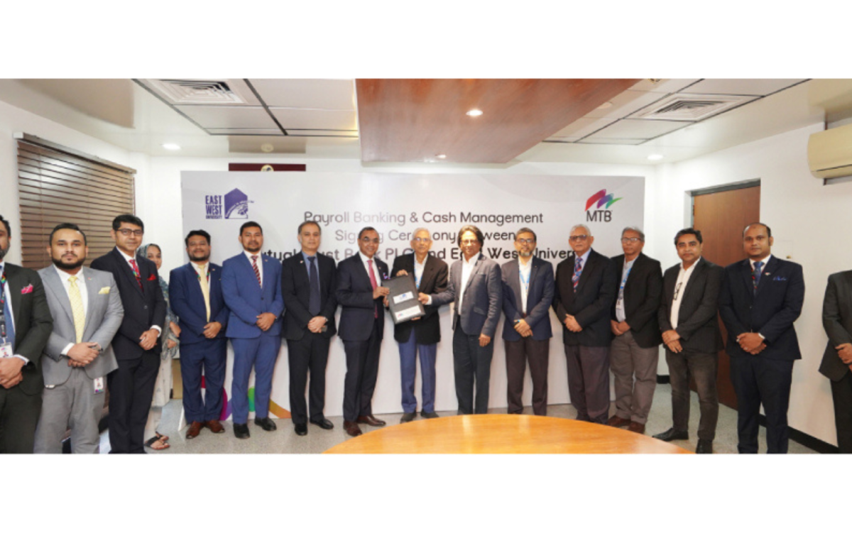 Mutual Trust Bank signs new agreement with East West University for payroll banking and cash management services