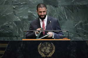 New Syrian Leader Warns on Israeli Attacks During UN Charm Offensive