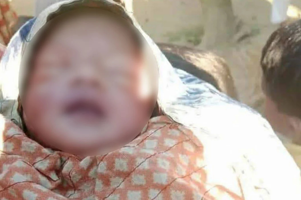 Newborn Baby Found in Rice Field After Hearing Crying Sound