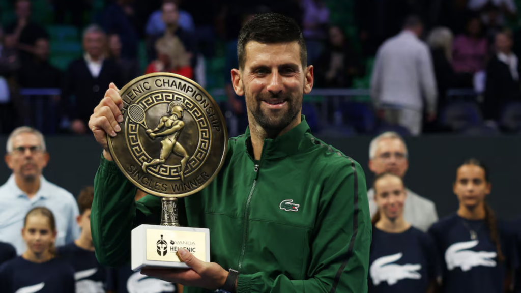 Novak Djokovic Makes History: Breaks Federer’s Record to Win 101st Career Trophy! 2 novak djokovic makes history breaks federers record to win 101st career trophy Novak Djokovic Makes History: Breaks Federer’s Record to Win 101st Career Trophy!