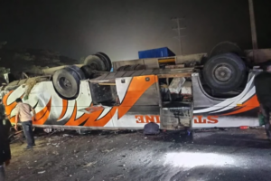 Passenger Bus Overturns in Comilla, Several Injured