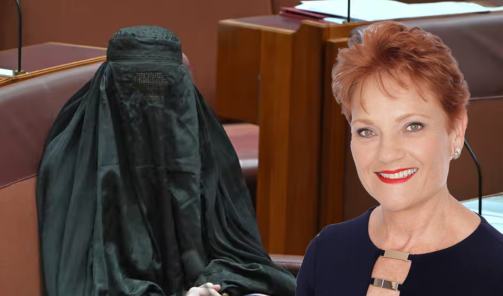 Pauline Hanson’s Burqa Stunt in the Senate Reignites Debate on Religious Garments 2 pauline hansons burqa stunt in the senate reignites debate on religious garments Pauline Hanson’s Burqa Stunt in the Senate Reignites Debate on Religious Garments