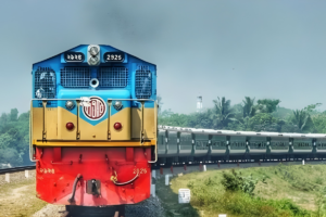 Petrol Bomb Thrown at Moving Train in Sirajganj