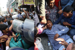 Police Baton-Charge Injures Protesters at Left Democratic Alliance Rally