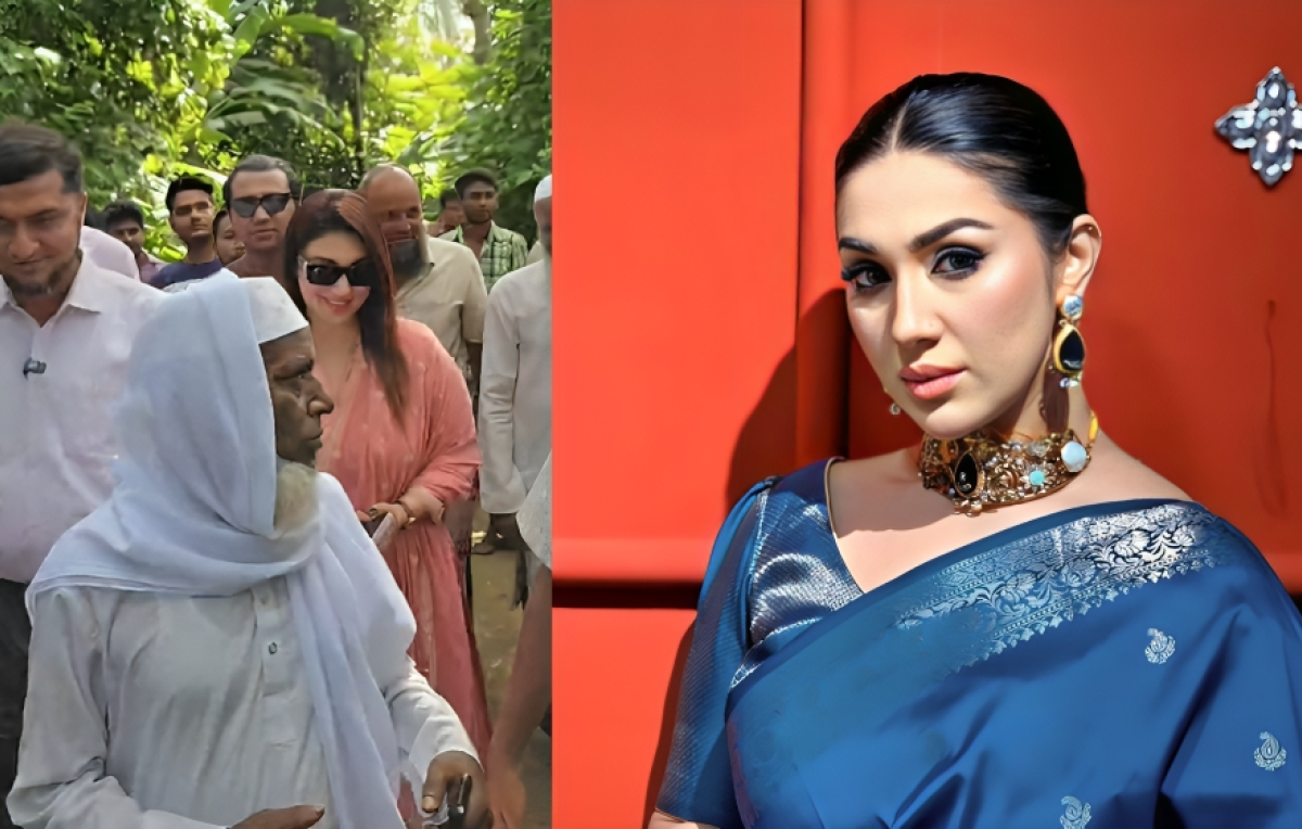 Popular Actress Apu Biswas Visits Rais Uddin’s Home