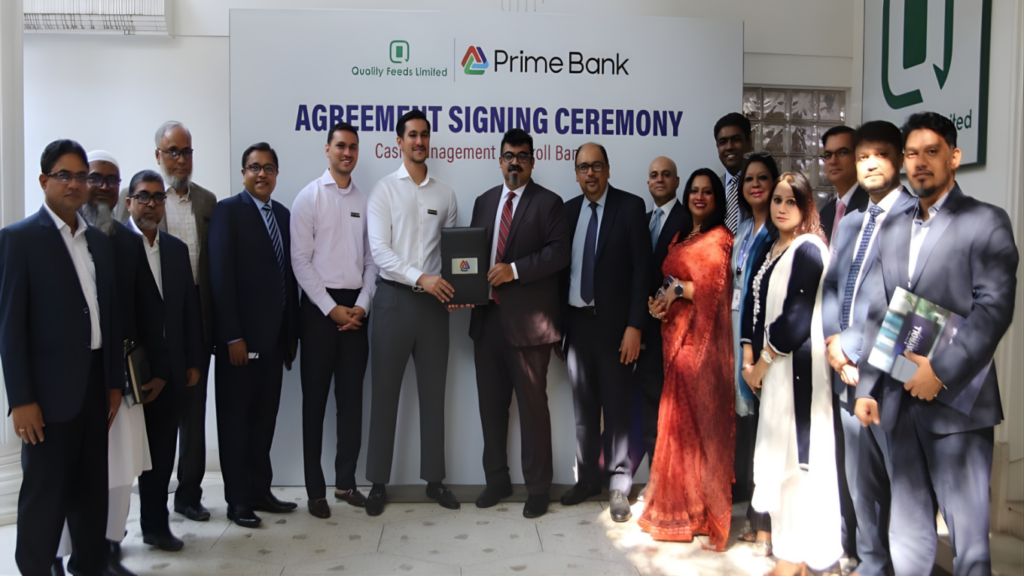 prime bank signs payroll and cash management agreements with quality feeds Prime Bank Signs Payroll and Cash Management Agreements with Quality Feeds