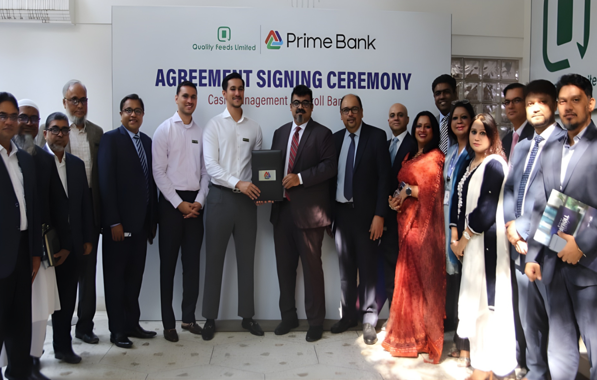 Prime Bank Signs Payroll and Cash Management Agreements with Quality Feeds