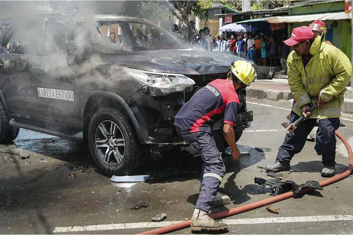 Protest Erupts in Another Asian Nation