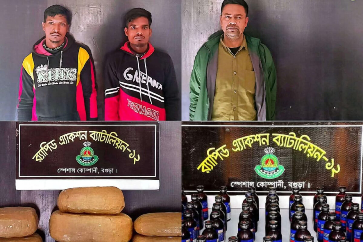 RAB Seizes Drugs in Bogura Raids