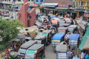 Rajbari Faces Rising Traffic Perils from E-Bikes and Auto Rickshaws