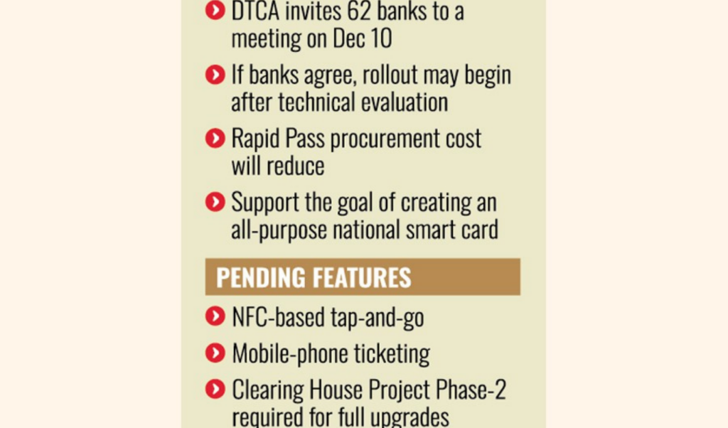 rapid pass integration with bank cards advances promising easier digital ticketing for metro rail users Rapid Pass integration with bank cards advances, promising easier digital ticketing for metro rail users