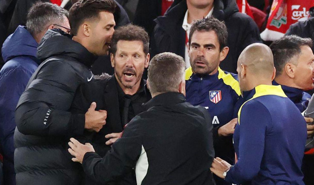 red card after clash with supporters simeone says i am human too Red Card after Clash with Supporters: Simeone Says, “I Am Human Too”