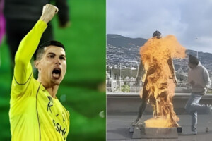 Ronaldo’s record in Saudi Arabia, fire at the statue in Portugal