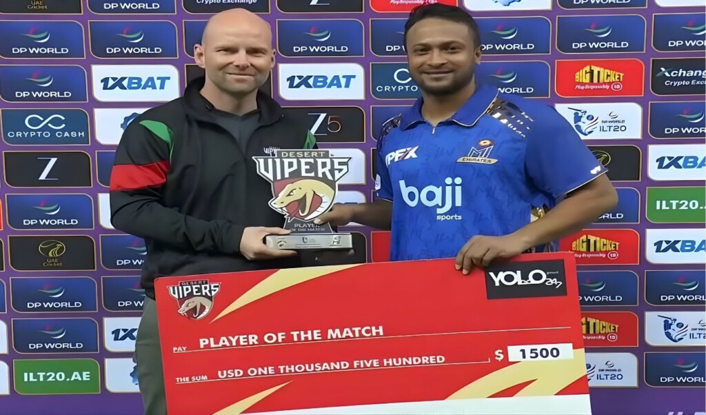 sakib dominates t20 match claims man of the match SAKIB DOMINATES T20 MATCH, CLAIMS MAN OF THE MATCH!
