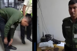 Shahjalal Airport Ansar Member Caught with 15 Mobile Phones Hidden in Uniform