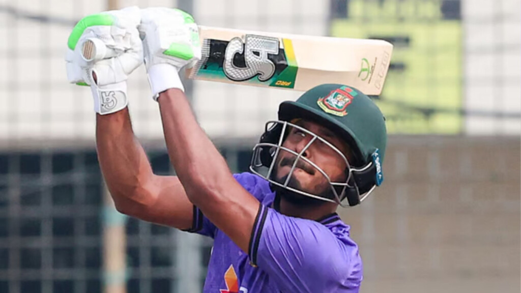 tanjid hits century and rishad claims five wickets Tanjid Hits Century and Rishad Claims Five Wickets