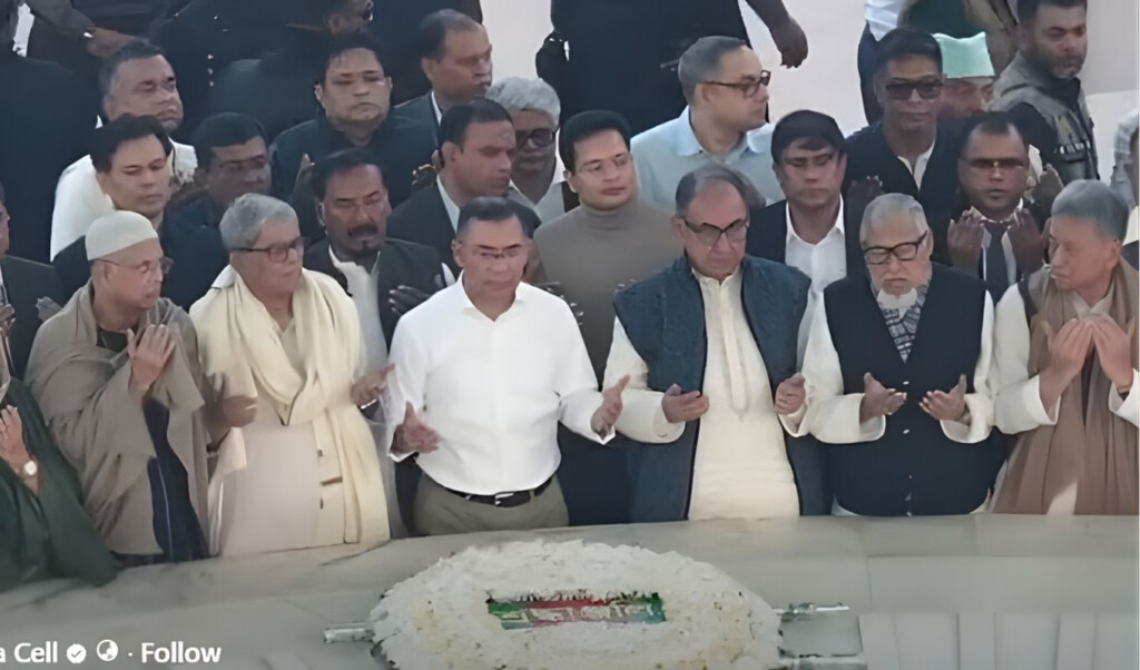 tarique rahman visited his fathers grave Tarique Rahman visited his father's grave.