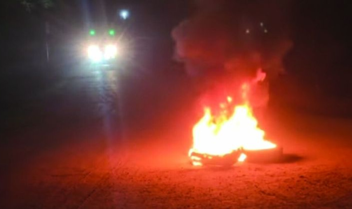 Tension in Barguna as Student League activists set tyres alight to block highway