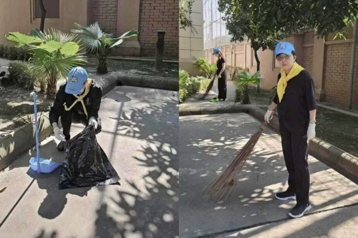 Thai Embassy in Dhaka Holds Cleaning Drive in Memory of Queen Sirikit, Ambassador Participates Personally