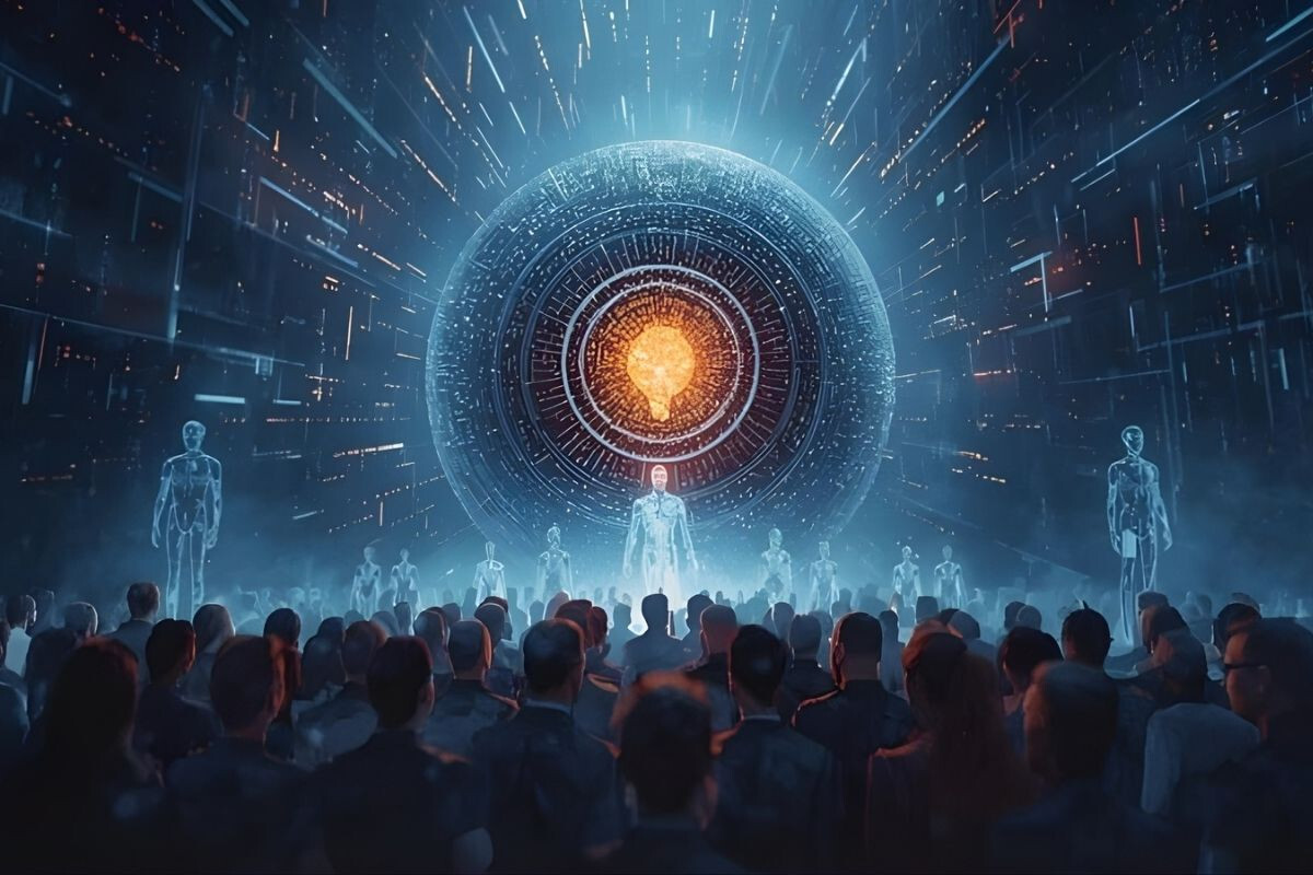 The AI are talking among themselves, following a new religion they have created.