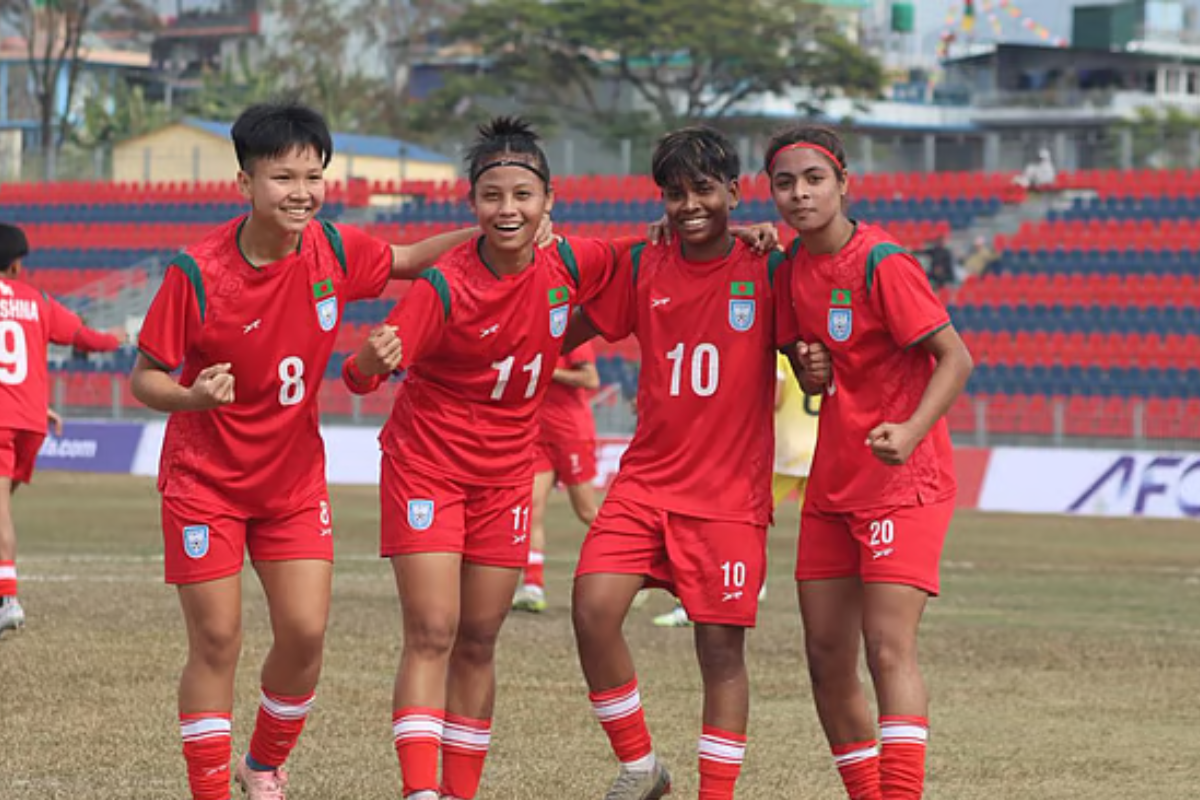 The Bangladeshi girls defeated Bhutan 12-0