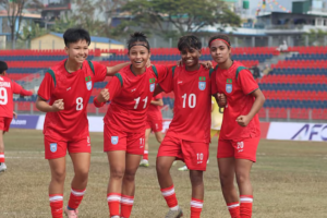 The Bangladeshi girls defeated Bhutan 12-0