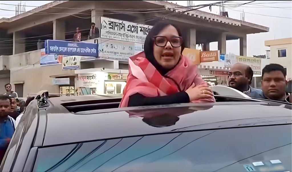 the opposition has destroyed my stage i am delivering my speech standing in the car "The opposition has destroyed my stage; I am delivering my speech standing in the car."