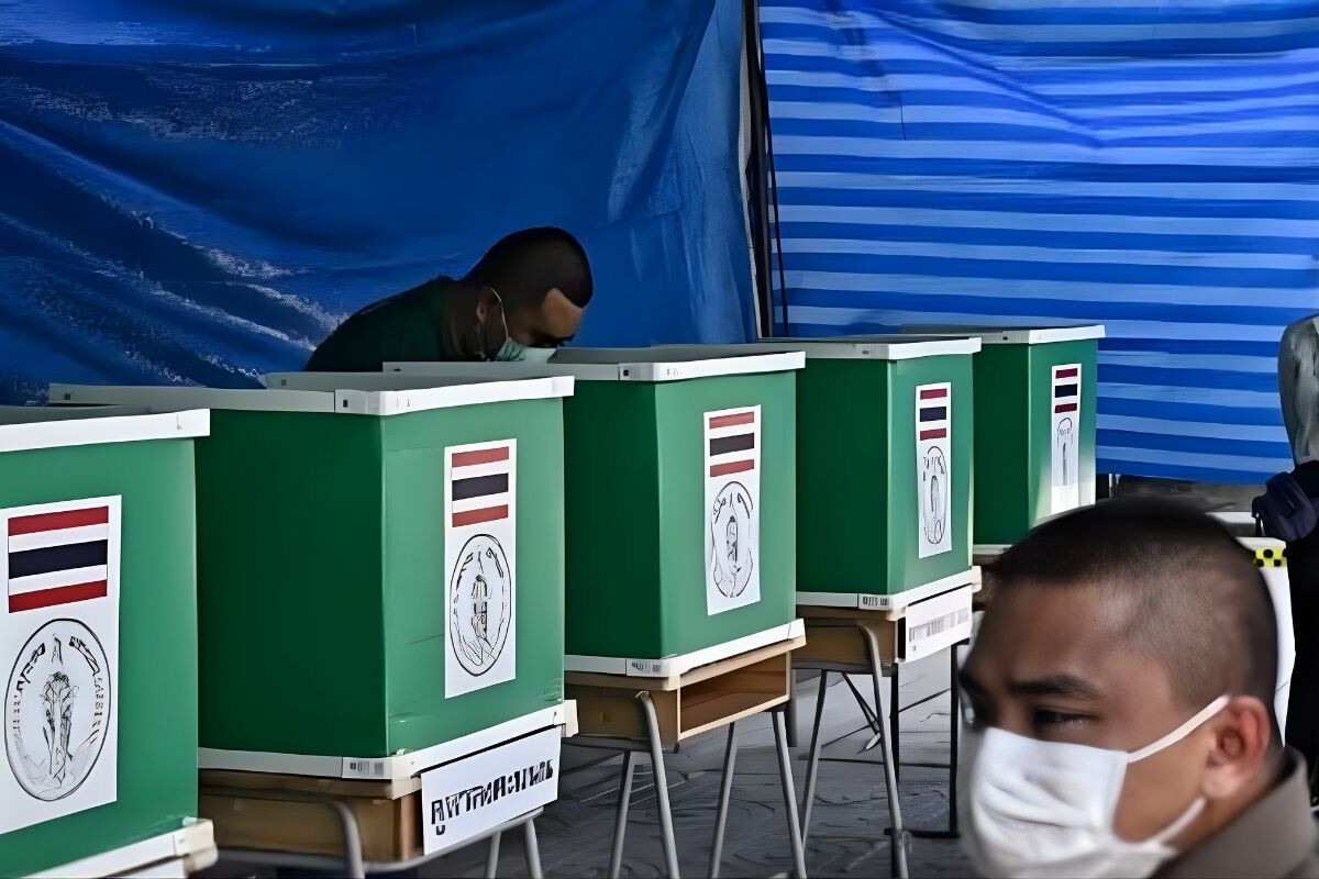The parliamentary election and referendum are being held in Thailand today.