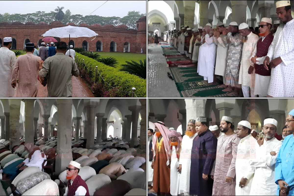 Thousands Brave Rain for Eid at Shat Gambuz Mosque