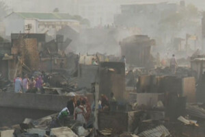 Thousands Left Homeless as Fire Ravages Korail Slum