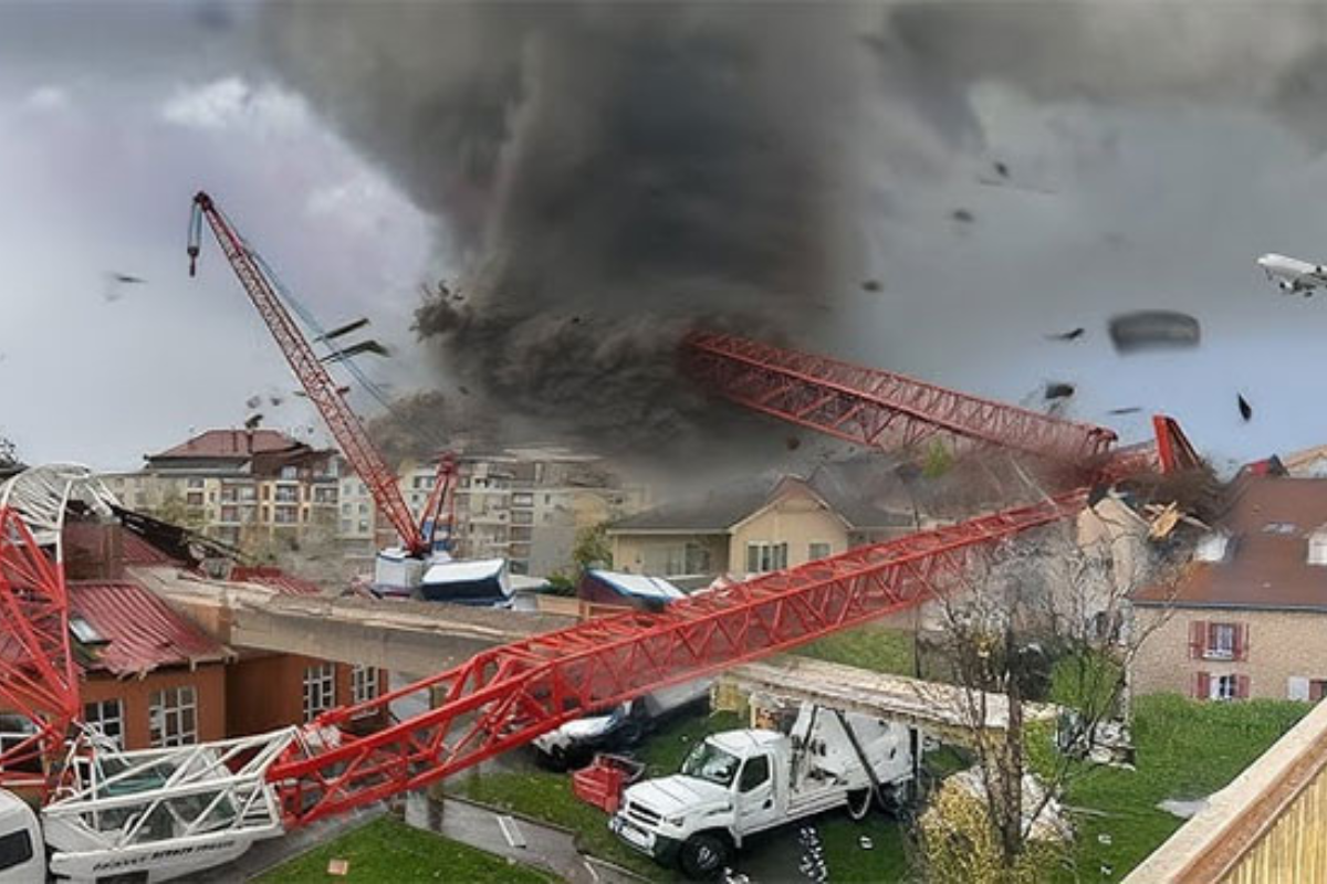 Tornado Claims One Life and Injures Four Near Paris