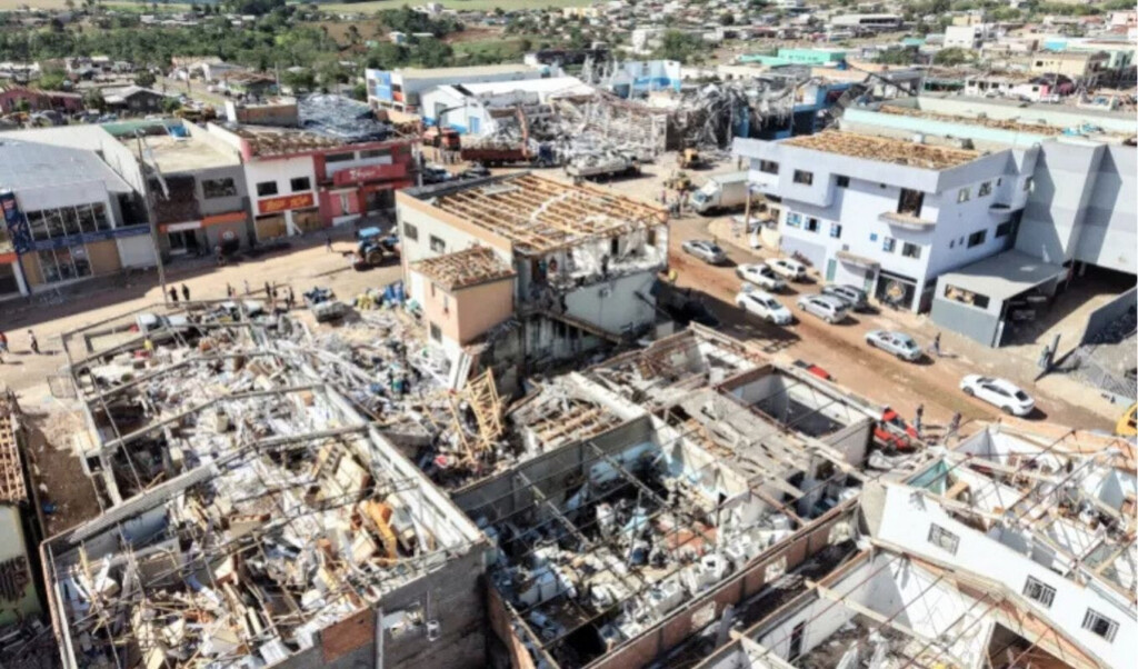 tornado ravages southern brazil leaving town in ruins Tornado Ravages Southern Brazil, Leaving Town in Ruins