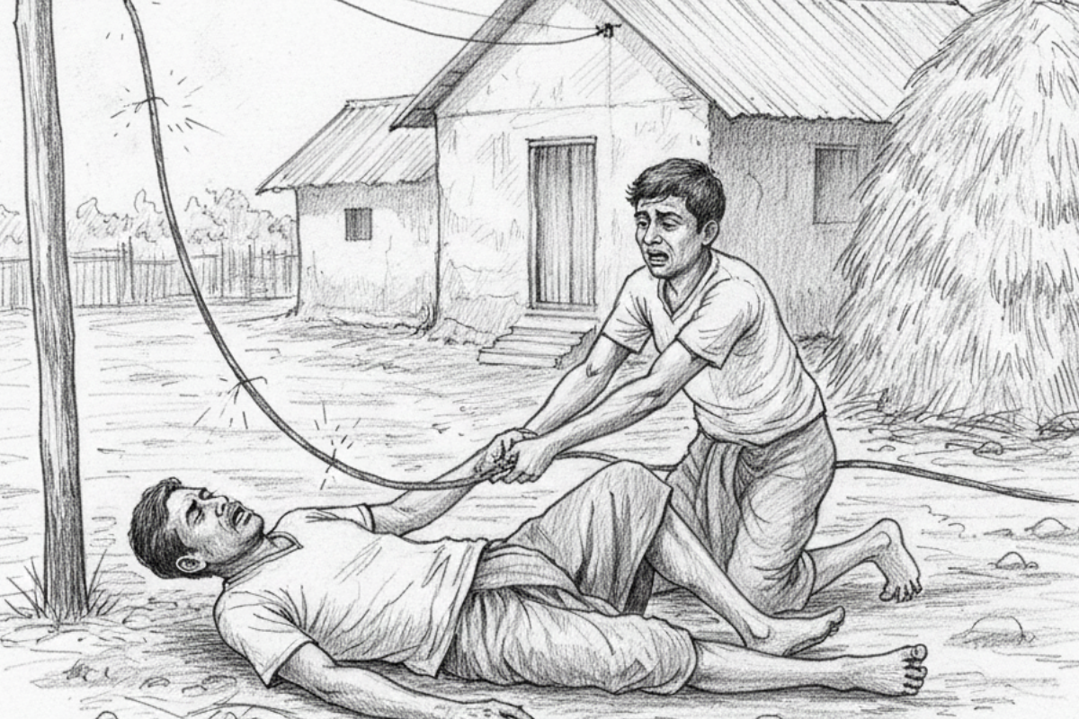 Tragic Death of Brothers After Electric Wire Accident