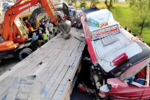 Tragic Road Accident in Pakistan Claims 11 Lives, Including Driver