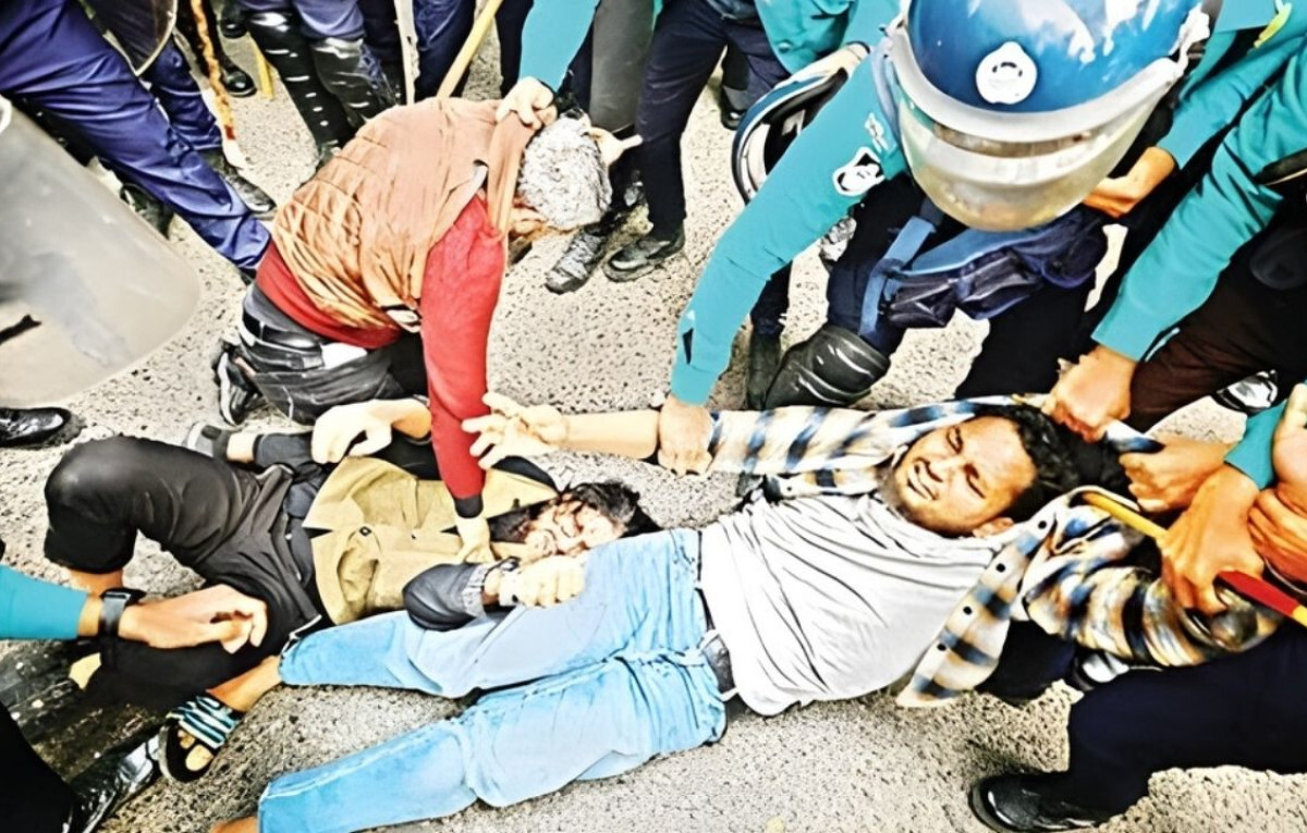 Triple Protest Wave Paralyses Central Dhaka Districts