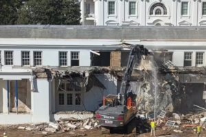 Trump Begins Demolition of White House Wing for New $250 Million Ballroom