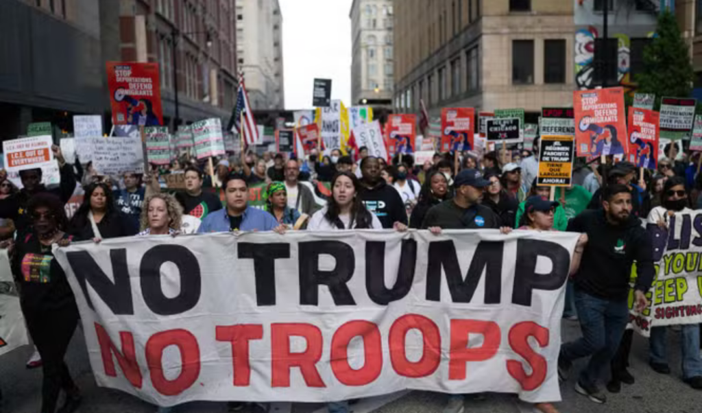 trump escalates crackdown threats with chicago war warning Trump Escalates Crackdown Threats with Chicago 'War' Warning