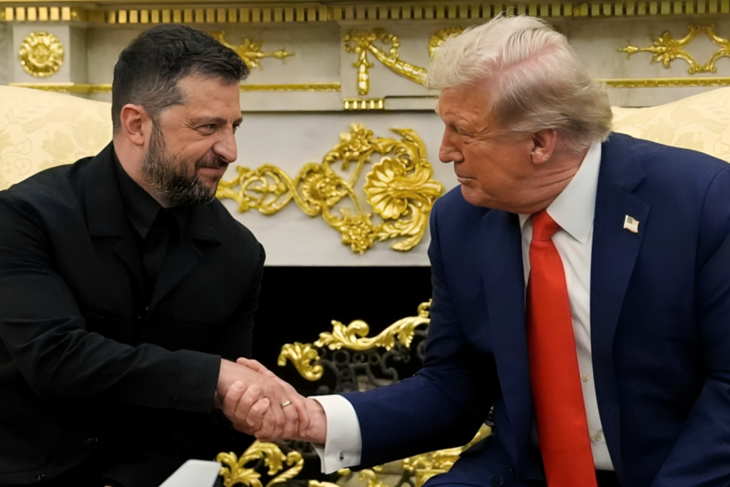 trump greets zelensky expresses optimism for ukraine russia peace deal Trump Greets Zelensky, Expresses Optimism for Ukraine-Russia Peace Deal