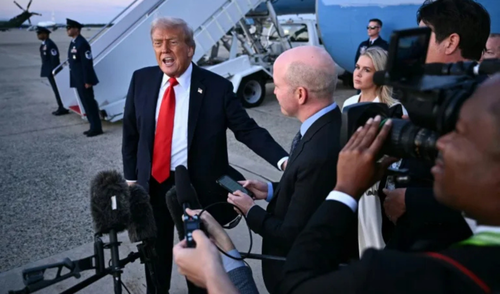 trump labels negative media coverage illegal amid free speech debate Trump Labels Negative Media Coverage 'Illegal' Amid Free Speech Debate