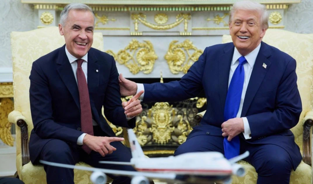trump talks up canada trade deal prospects with world class carney Trump Talks Up Canada Trade Deal Prospects with ‘World-Class’ Carney