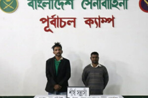 Two Detained in Rupganj with Weapons Cache